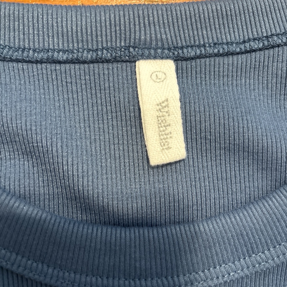 Wishlist Blue Ribbed Tank Top